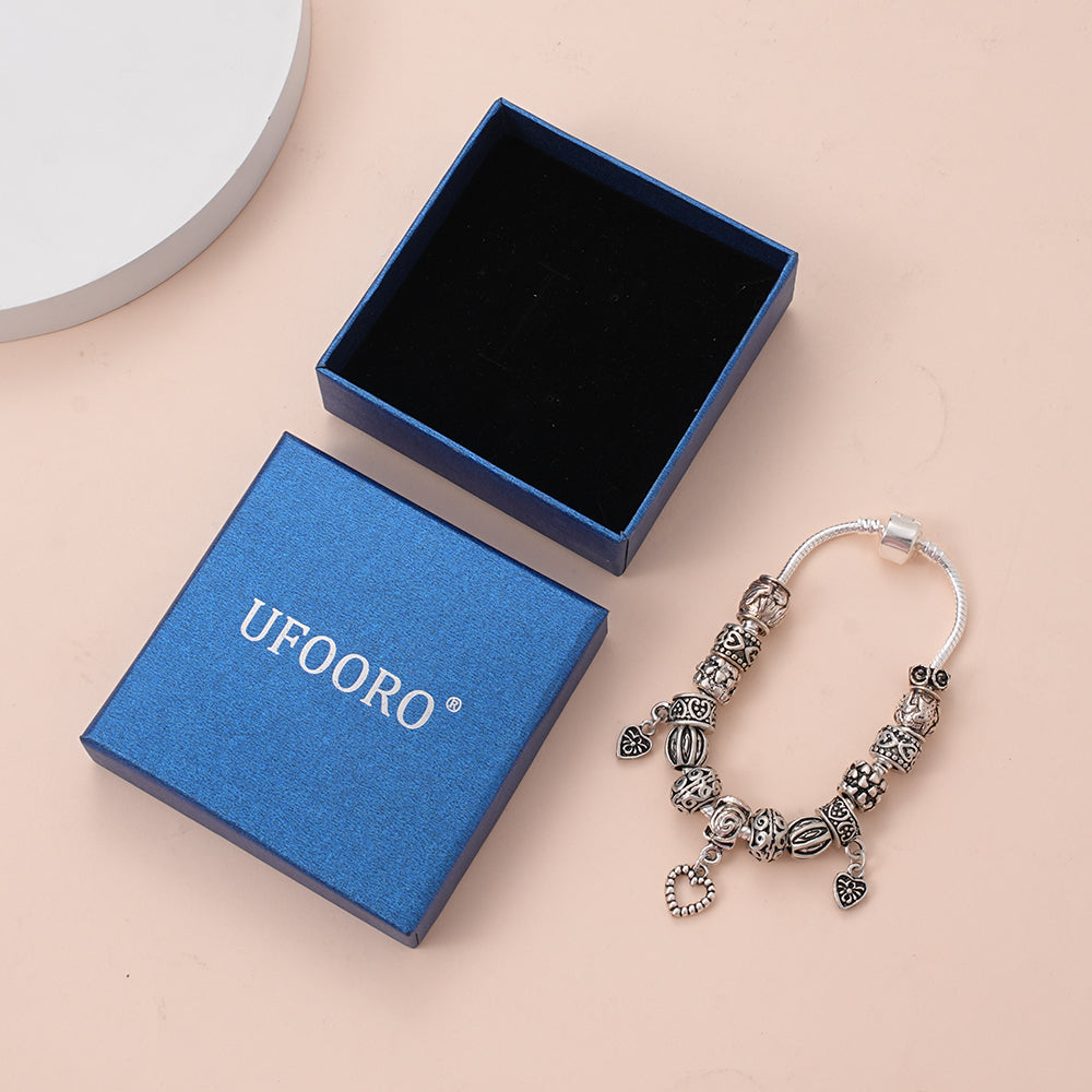 UFOORO Stainless Steel Bracelets for Women Waterproof Tarnish Free Gold Chain Link Jewelry