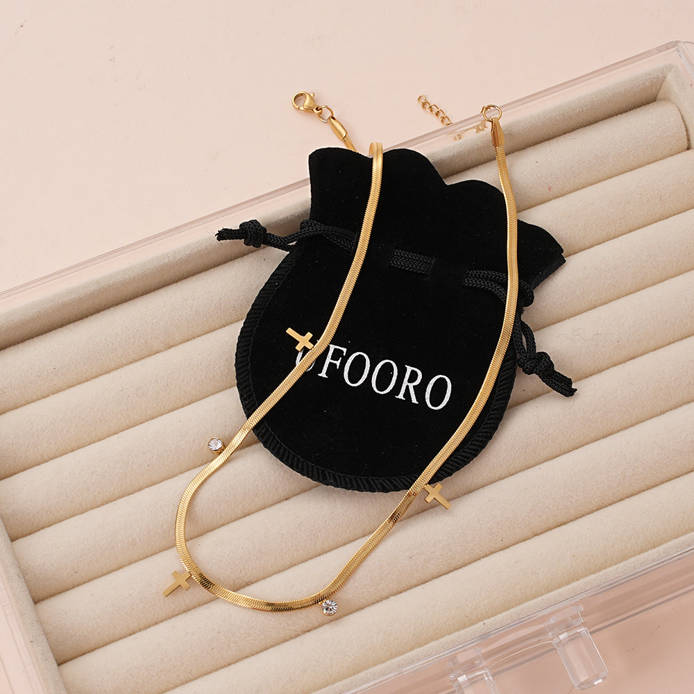 UFOORO Gold Anklets for Women Waterproof Stainless Steel Delicate Chain Ankle Bracelet Summer Jewelry