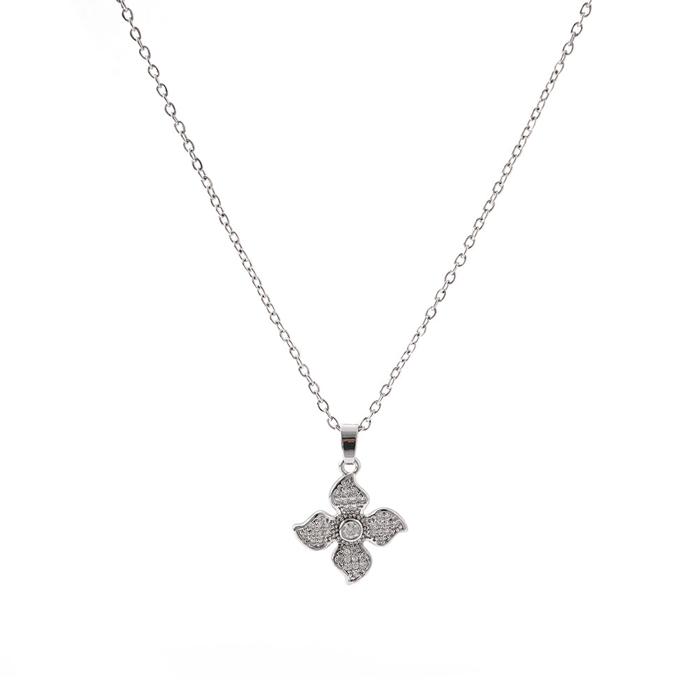 UFOORO Crystal Necklace for Women Sparkly Cubic Zirconia Pendant Chain Daily Jewelry Gift