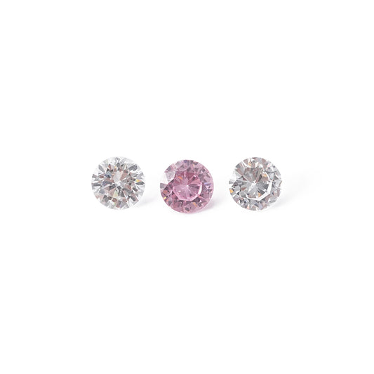 UFOORO Precious Jewels White Diamond Round Brilliant Cut